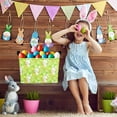 thumbnail image 6 of NIETEIN Green Large Easter Basket Personalized Cute Rabbit Design for Kids, 6 of 7
