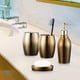 thumbnail image 4 of Accesorios de baño,Juego de accesorios de baño de lavado de cerámica dorada,Dispensador de jabón Portacepillos de dientes Vaso,Suministros de accesorios de baño para botella con bomba de, 4 of 9