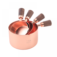 thumbnail image 1 of Kitchen Stainless Steel Measuring Cup Set Of Four, Coffee Measuring Cup, Kitchen Baking, Cooking Special Measuring Cup Gadgets（Rose Gold）, 1 of 5