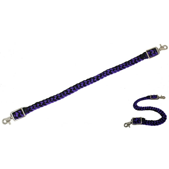 Horse Western Nylon Braided Wither Breast Collar Strap Purple 105J05PR