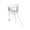 Silver, variant on Sturdy Alloy Tassels Chain Brooch Sturdy Fade Resistant Lapel Pin for Stylish Outfits Everyday Wear