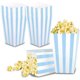 thumbnail image 1 of KAIYANG Juego de 12 bolsas de caramelos para fiestas, cajas de palomitas de maíz, bolsas de regalo pequeñas de color azul, 1 of 4