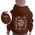 thumbnail image 4 of Tween Girls Hoodies Sweatshirts Kids Hoodie Letter Long Sleeve Pocket Hoodie Jacket Clothing Coffee Size 10-11T, 4 of 4