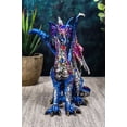thumbnail image 3 of Ebros Small Purple Rain Armored Midnight Dragon Statue 4.5" High Fantasy, 3 of 6