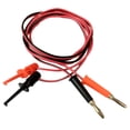 thumbnail image 2 of de conector banana multímetro de 4.0 mm para el cable de alambre del gancho Cable de prueba flexible de 39 '' con silicona suave DYNWAVEMX Cable de sonda electrónica, 2 of 5