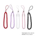 thumbnail image 4 of CIMAXIC 5pcs Non-slip Phone Lanyards Crystal Beads Hand Wrist Strap Short String,6.5"X0.31"X0.31", 4 of 5