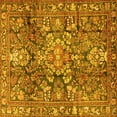 thumbnail image 1 of Ahgly Company Indoor Square Persian Yellow Traditional Area Rugs, 5' Square, 1 of 4
