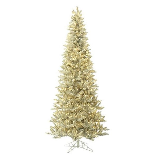 Vickerman 5.5' Platinum Fir Artificial Christmas Tree with 500 Warm White LED Lights