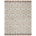 thumbnail image 2 of SAFAVIEH Trace Adrasteia Geometric Hexagons Wool Area Rug, Ivory/Light Blue, 3' x 5', 2 of 7