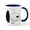 White/Navy Inside, variant on CafePress - Peanuts Snoopy Emoji - 11 oz Ceramic Mug - Novelty Coffee Tea Cup