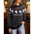 thumbnail image 2 of Halloween Sweaters for Women 2024 Ghost Print Pullover Sweater Casual Loose Knitted Crewneck Sweaters Shermie, 2 of 6