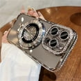 thumbnail image 1 of Luxe Shimmer Rhinestone TPU Phone Case - Magnetic, Crystal Clear & Shockproof - Perfect Fit for iPhone 15, 14, 13, 12 Pro Max, 11 & Plus Models, 1 of 5