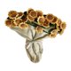 thumbnail image 1 of Manta de ramo de flores terminada, regal de cama de cama manta de lanzamiento de tejido floral para mujeres viajes de cumpleaños inauguración de la Girasol beige, 1 of 8