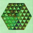 thumbnail image 1 of Ahgly Company Machine Washable Indoor Square Transitional Jade Green Area Rugs, 5' Square, 1 of 7