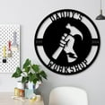 thumbnail image 2 of Personalized Metal Signs | Custom Plaque Wall Art | Worshop Metal Sign | Custom Sign Outdoor Metal | Custom Work Shop Metal Sign | Shop Signs | Personalized Father Gifts | Family Name Sign(10inches), 2 of 8