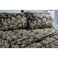thumbnail image 2 of Collection Highland Ensemble de Draps Imprimés 300 Fils en Coton Riche Taille Simple, (Simple, BRONCH), 2 of 3