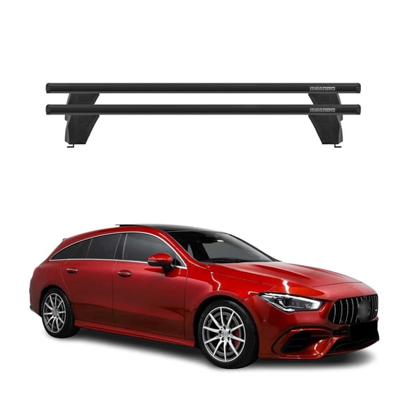 Fix Point Roof Racks for Mercedes CLA Shooting Brake X118 2020-2025 Alu Black