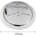 thumbnail image 2 of Rejilla de ventilación redonda, abertura de ventilación ajustable de acero inoxidable, 2 of 5