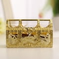 thumbnail image 4 of 12pcs Transparent Candy Box Creative Beautiful Treasure Box for Wedding Party Festival (Golden, Large Size), 4 of 5