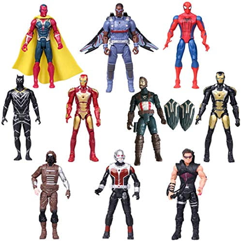 Superhero Adventures Ultimate Super Hero Set, 10 Collectible 6.7-Inch Action Figures, Holiday