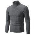 thumbnail image 1 of Pull-over en Maille Élastique à Col Montant Chaud pour Hommes en Automne et en Hiver, 1 of 5