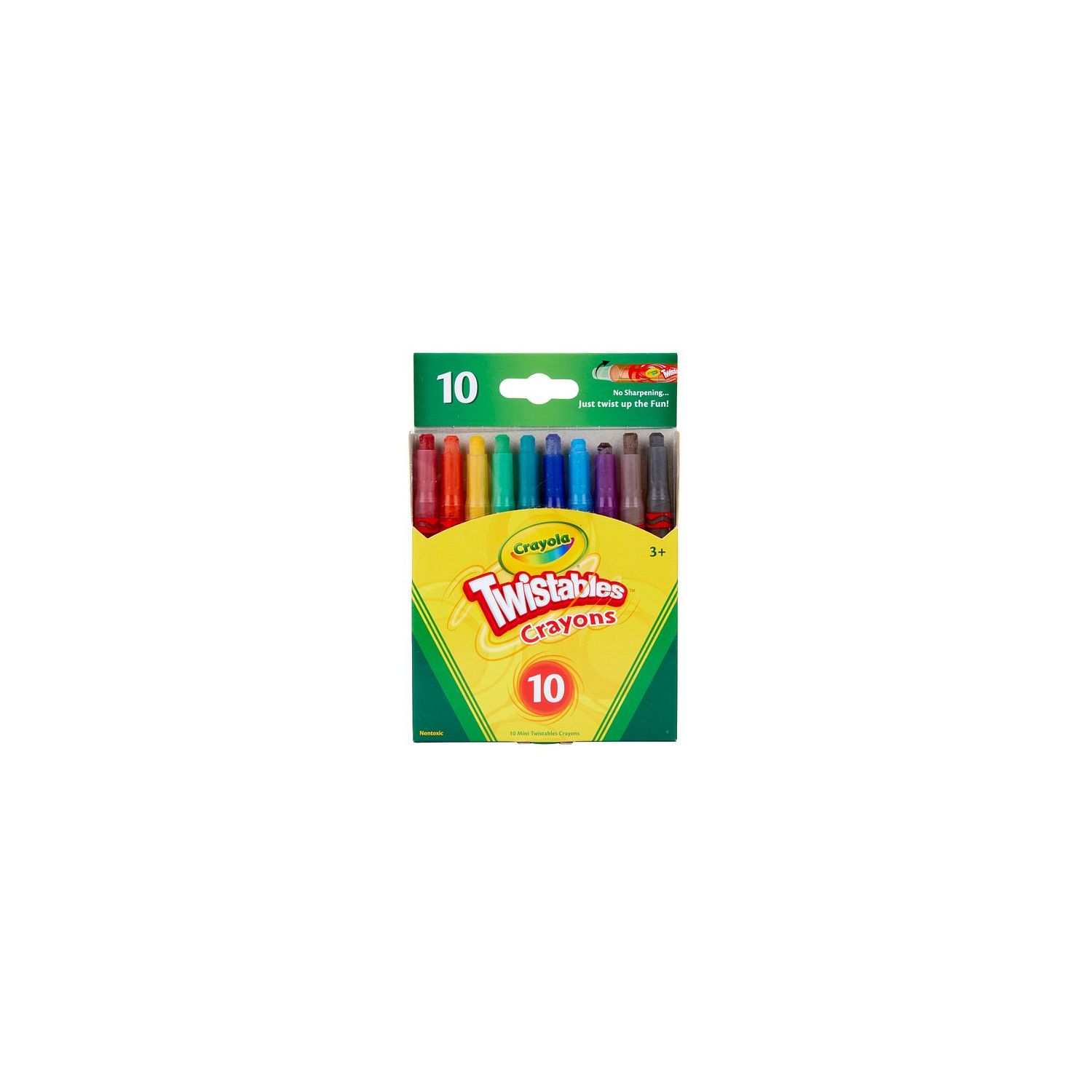 Crayola Mini Twistables Crayons, 10 Ct, Back to School Supplies, Arts and Crafts, Gifts for Kids