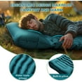 thumbnail image 2 of Double Sleeping Pad for Camping- Self Inflating 4" Extra-Thick with Pillow Built-in Foot Pump Inflatable Sleeping Mat for Backpacking, Hiking, Traveling, Tent, Portable Camping Mat, 2 of 7