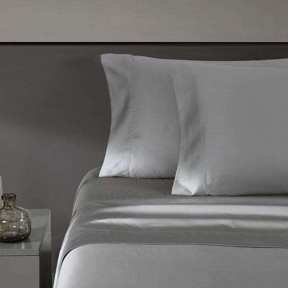 Vera Wang | 800 Collection | Bed Sheet Set - 800 Thread Count, Silky Smooth & Wrinkle-Resistant Bedding, Queen, Grey