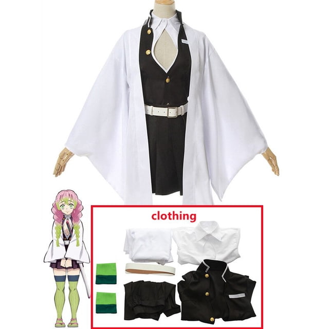 Disfraz de Cosplay de Anime Demon Slayers Kimetsu no Yaiba Mitsuri Kanroji para mujer, Kimono, Kisatsutai, uniforme Sexy, ropa de Halloween