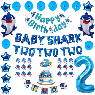 Baby shark birthday party 🥳 #birthday #birthdaygirl #partytime #babyshark  #babysharkparty #dekor #decoration #balloons #balloon #ballo