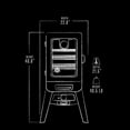 thumbnail image 6 of Pit Boss 2-Series Propane Vertical Smoker, Red Hammertone – PBV2G1, 6 of 7