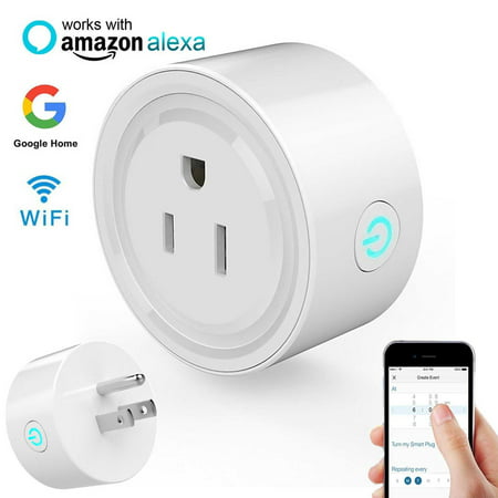 TSV Smart Plug, Wi-Fi Enabled Mini Sockets Smart Outlets No Hub Required Timing Function Control Your Electric Devices from