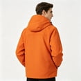 thumbnail image 6 of Yuaguia Men's Windproof Breathable Hiking Jacket, Casual Waterproof Spring Fall Outdoor Coat, Lightweight Raglan Sleeve Zip Up Windbreaker, Outerwear for Mountain Travel Daily Wear, Orange 2XL, 6 of 6