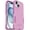 Run Wildflower Pink, variant on OtterBox COMMUTER SERIES Case for iPhone 15, 14 and 13 - Black