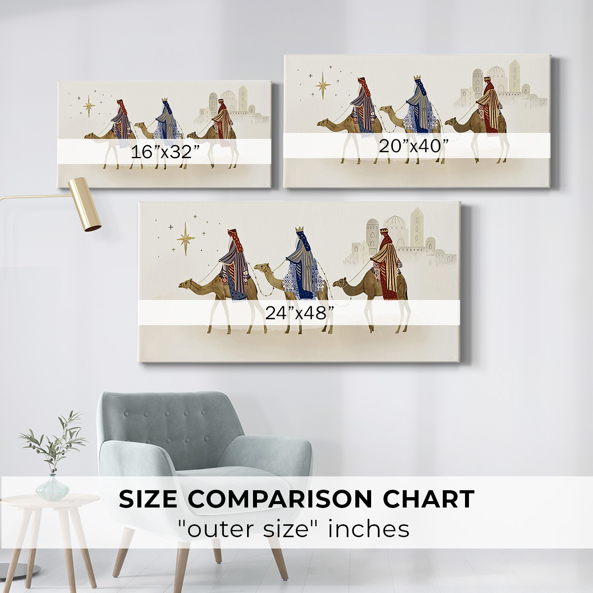Away in a Manger Collection D- Gallery Wrapped Canvas