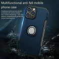 thumbnail image 2 of FIEWESEY for iPhone 13 Pro 6.1 Inch Case, Anti-Scratch Shockproof Case 360 Degree Rotation Finger Ring Holder Kickstand [Work with Magnetic Car Mount] for iPhone 13 Pro 6.1 Inch(Blue), 2 of 7