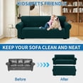 thumbnail image 4 of JIATER 1-Piece Armchair Sofa Cover Stretch Couch Cover Washable Sofa Slipcover Non-Slip Furniture Protector,Dark Green, 4 of 8