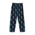 thumbnail image 5 of Xecao Blue Seahorse Men's Straight Lounge Pajama Pants: The Ultimate in Comfortable Sleepwear, 5 of 9