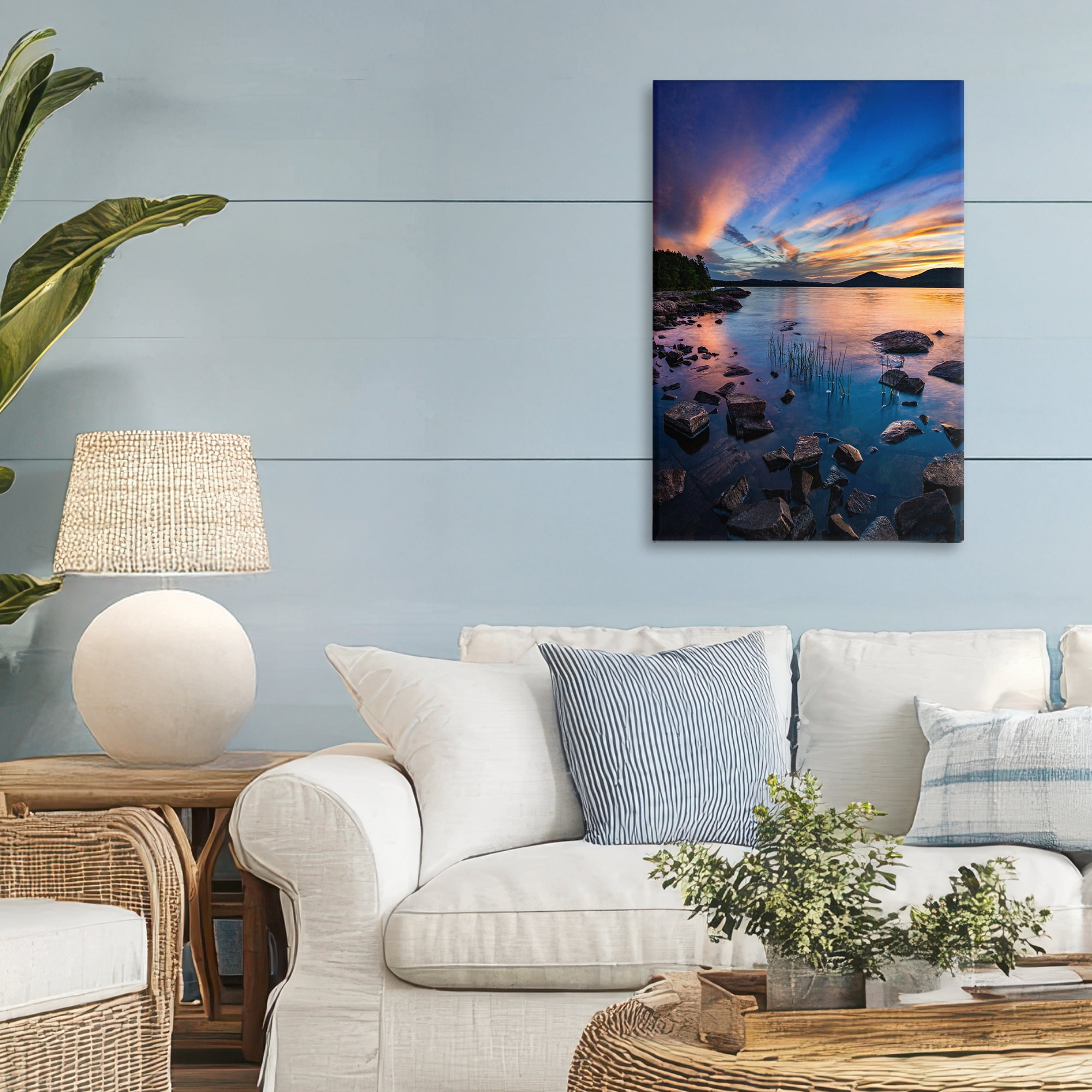 Stupell Industries Sunrise on Piseco Lake Canvas Wall Art, design by Jonathan Zaharek