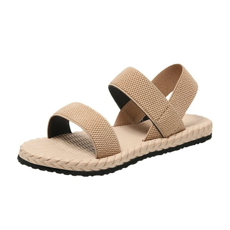 

Sandals for Women Ladies Lightweight Athletic Soft Cushion Walking Sandals Orthotic Orthopedic Thong Sandals With Comfortable Arch Support Outdoor Beach Summer (US Size 6-12) Beige 4.5