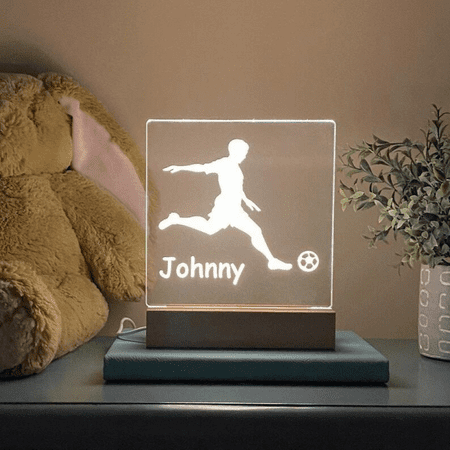 

3D Night Lamp Acrylic Night Light 3D Illusion Night Lights 7 Colors Changing Decor Lamp Room Decor Gifts for Lovers Girls Boys(Play Football)