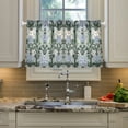 thumbnail image 2 of Yayeee Kitchen Curtains Tier Pair Light Filtering 27"x24" Rod Pocket Short Cafe Window Panel, Blue Blossom, 2 of 7