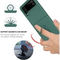 thumbnail image 5 of Z Flip 4 Case, Galaxy Z Flip 4 Case, Slim Fit Ring Holder Liquid Silicone Soft Gel Rubber Bumper Shockproof Women Men Girls Boys Case for Samsung Galaxy Z Flip 4 5G 6.7" 2022-Military Green, 5 of 15