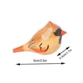 thumbnail image 2 of 1PC Small Carved Wooden Northern Cardinal Figurines, Handmade Cardinal Birds Sculpture Craft Set, Cute Cardinal Statues Home Decor Art Carving Work, 2 of 8