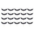 thumbnail image 3 of 20 Piezas de Papel para Vacaciones, de Murciélagos de Papel para Halloween, Palillos para Cupcakes, Adornos para Pasteles, de Comida Pa Negro, 3 of 9