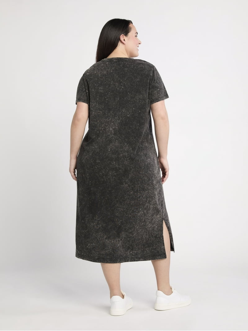 chinese dress ladies Short Sleeve T-Shirt Dress Plus Size – The Apparel Bar main image 1