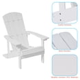 thumbnail image 4 of CHYVARY 4 Peaks Adirondack Chairs, Fire Pit Outdoor Patio Furniture,White, 4 of 6