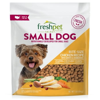 Freshpet y & Natural Food for Small Dogs/Breeds, Grain Free Chicken Recipe, 1lb