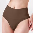 thumbnail image 6 of ZQUUVOU Women's Seamless Body Shaper Breathable Trimming Shorts Mid Rise Slim Panty Invisible Smoothing Underwear Brown, 6 of 6