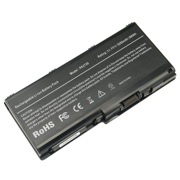 Laptop Battery for Toshiba Qosmio X500 X505 Satellite P500 P505 Series PN: PA3729U-1BAS PA3729U-1BRS PABAS207, 5200mAh/6-Cells